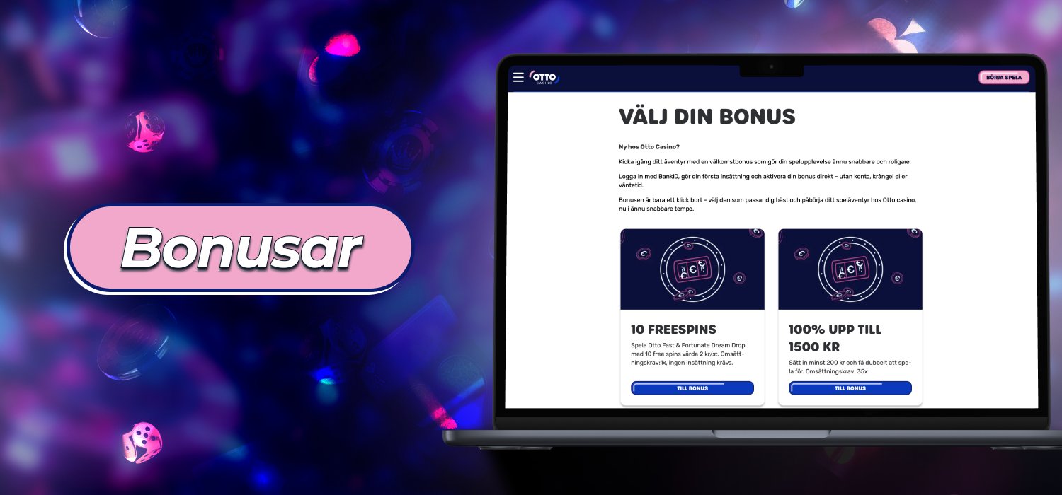 Otto Casino-bonusar