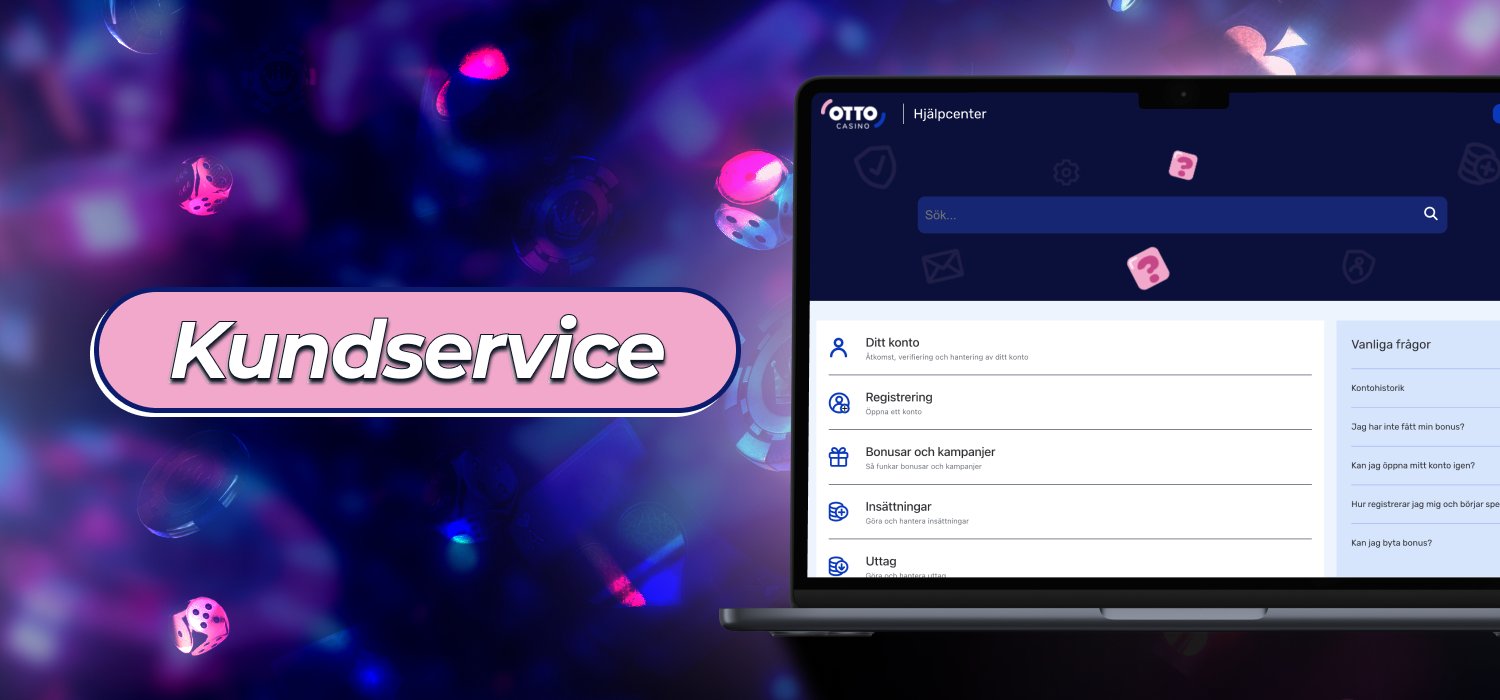 kundsupport på Otto Casino