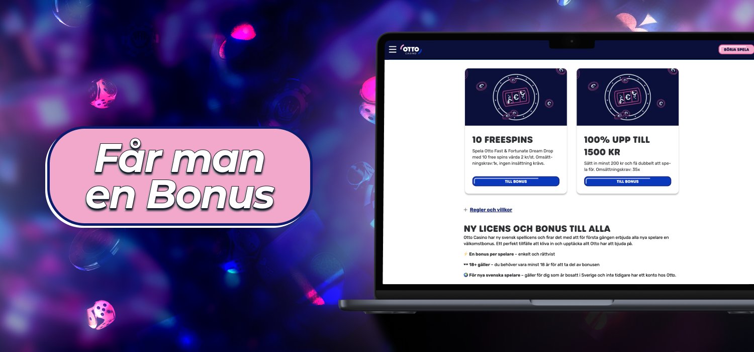 få en välkomstbonus på plattformen
