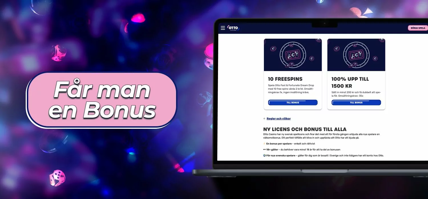 få en välkomstbonus på plattformen